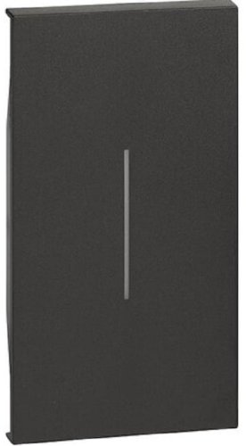 Лицевая панель Legrand BTicino Living Now для 1-кл. 2 мод. выключателя черный картинка